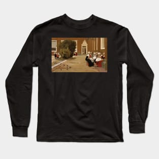 amsterdam orphanage 1876 - Max Liebermann Long Sleeve T-Shirt